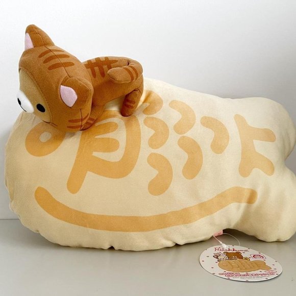 Rilakkuma - Rilakkuma - Cat Costume Mochi Soft Taiyaki Cushion - Kawaii (NWT) - Picture 1 of 3